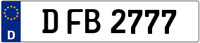 Trailer License Plate